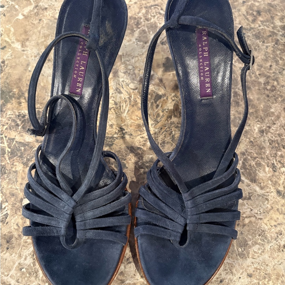 Ralph Lauren Women's Navy Heels 9.5